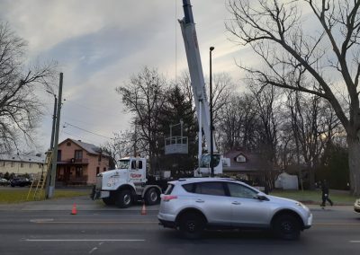 Abattage arbre avec Nacelle à Montréal - Abattage arbre Montréal